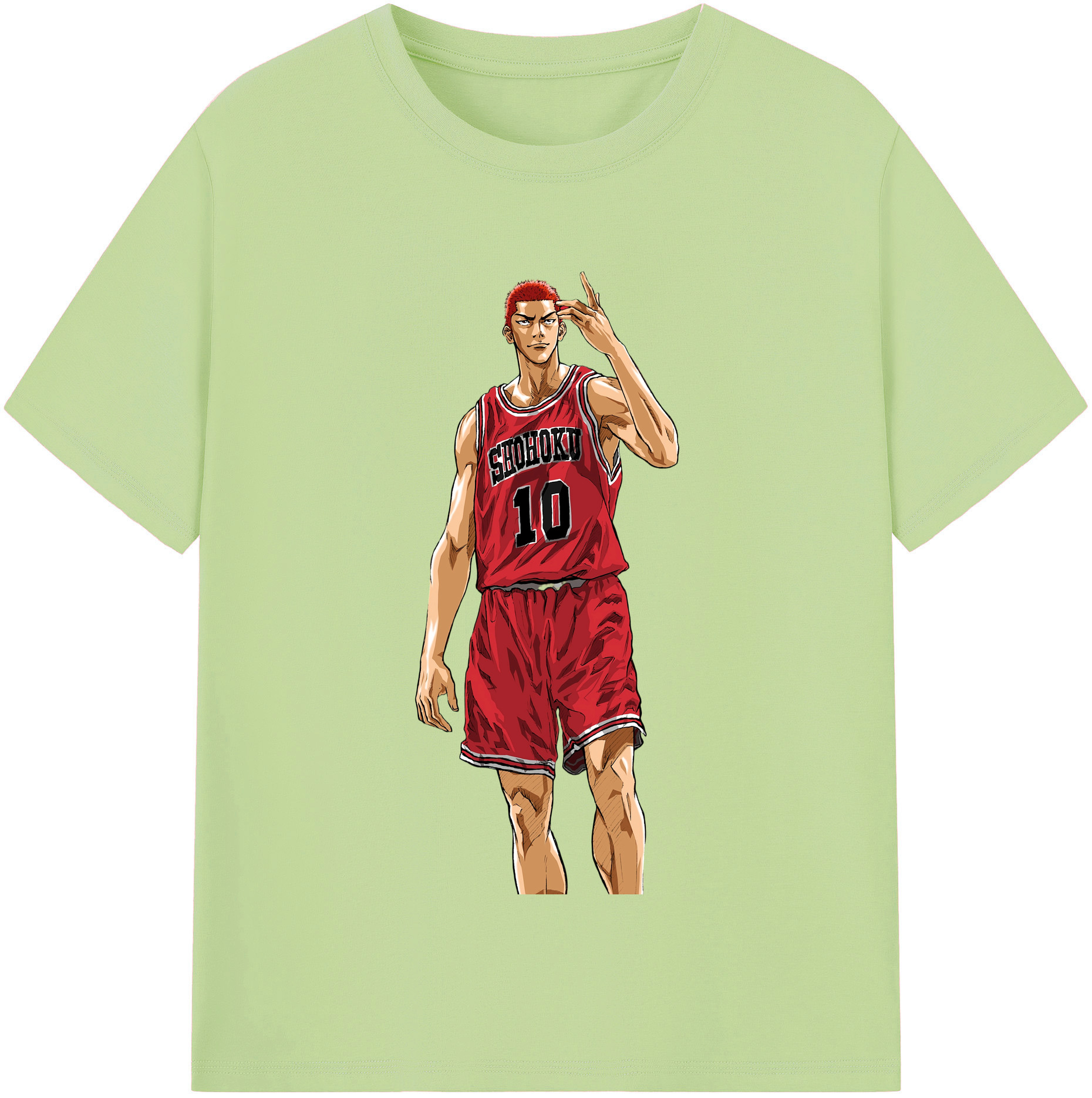 SLAM DUNK／スラムダンク 綿100％半袖Tシャツ（フロントプリント）